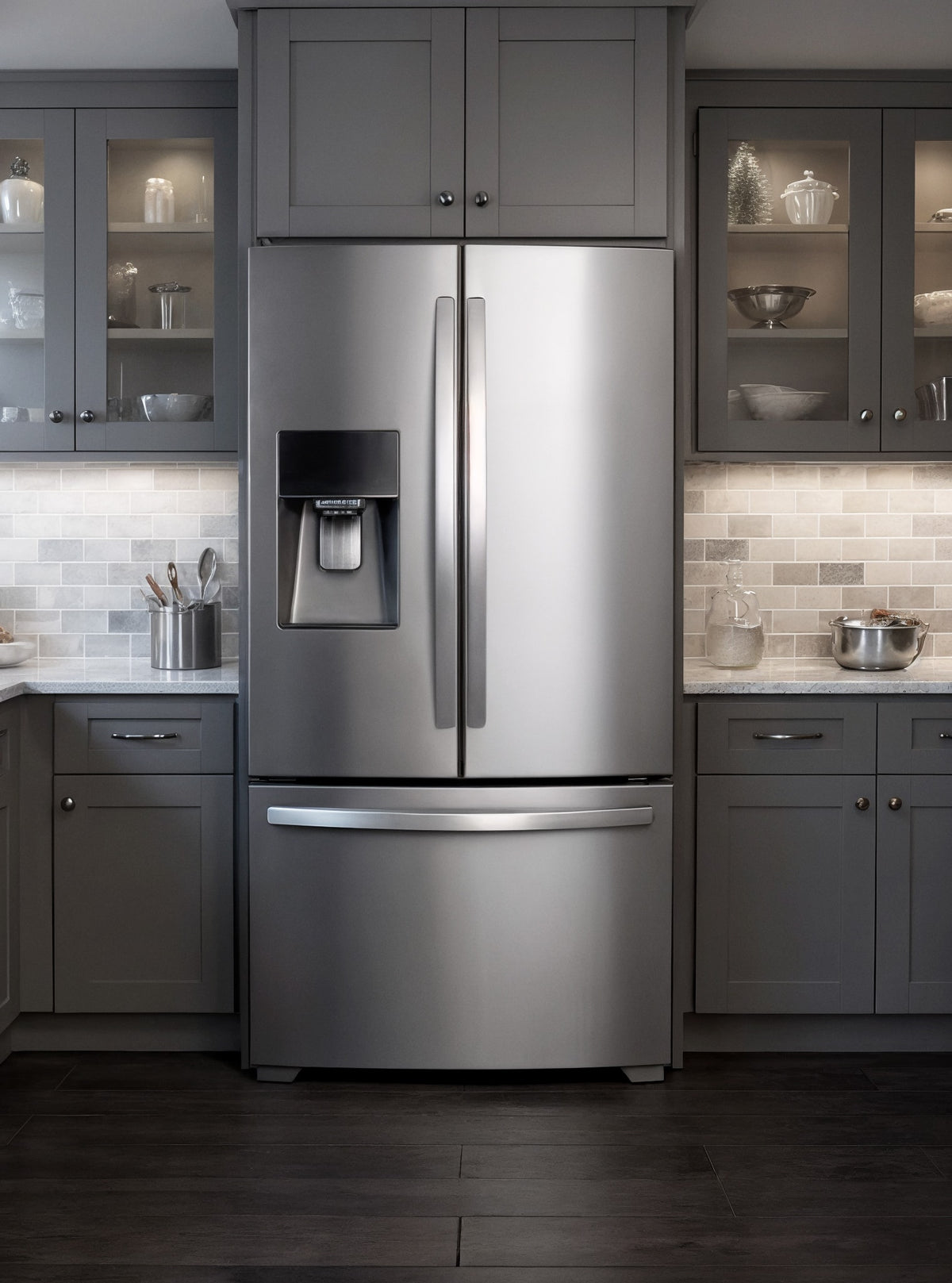 Double Door Fridge with Freezer